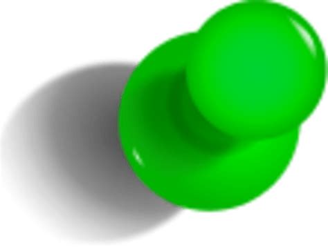 Green Push Pin Clipart Clip Art Library