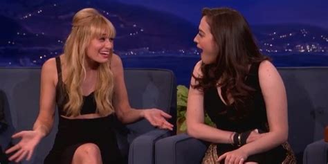 Beth Behrs Accidentally Touched Kat Dennings Breast And Conan Went