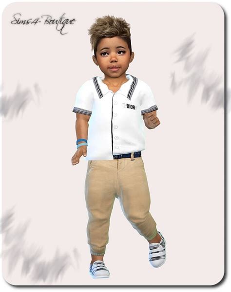 Designer Set For Toddler Boys 1609 At Sims4 Boutique Sims 4 Updates