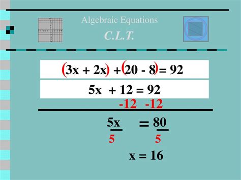Ppt Algebraic Equations Powerpoint Presentation Free Download Id