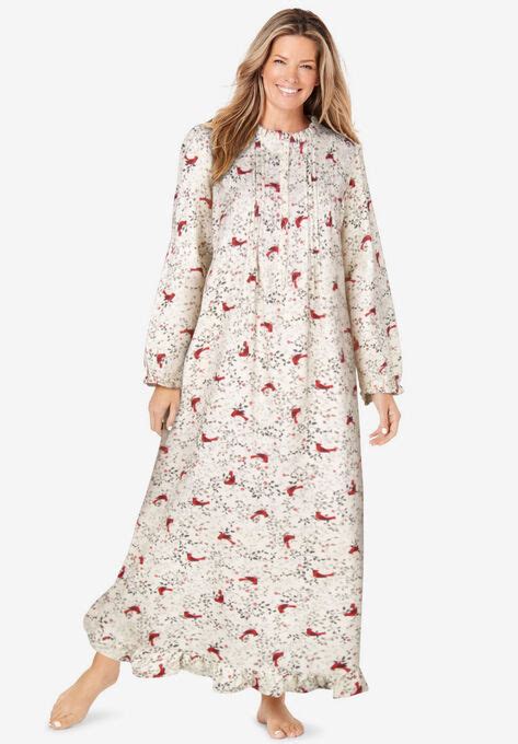 Long Flannel Nightgown Woman Within
