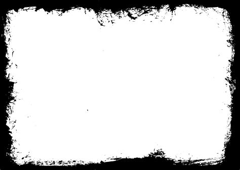 White border, rectangle square, inc. 10 Rectangle Grunge Frame (PNG Transparent) Vol.4 ...