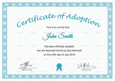We have a wide variety of cats and dogs of all ages, sizes, and personalities. Adoption Certificate Template 8 in 2020 | Adoption ...