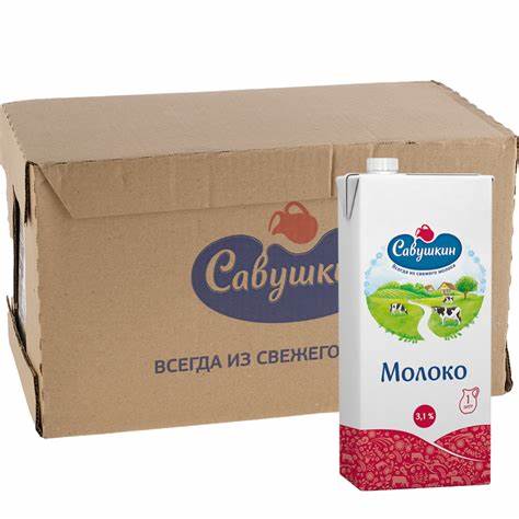 Уп. Молоко «Савушкин» ультрапастеризованное, 3.1%, 12х1 л. купить в Картинка - Уп. Молоко «Савушкин» ультрапастеризованное, 3.1%, 12х1 л. купить в
