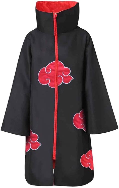 Xcjlw Unisex Long Robe Naruto Akatsuki Cloak Cosplay