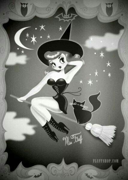 Cute Pinup Witch Halloween Art Witch Pictures Halloween Illustration