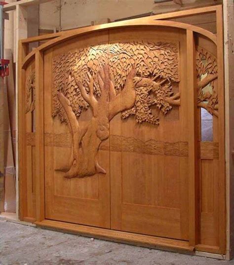 Carved Trees And Plants Doors Ecarved Doors Carved Doors Wooden