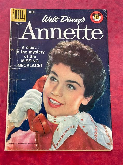 Vintage 1958 Walt Disney Comic Magazine Annette Dell 905 Etsy