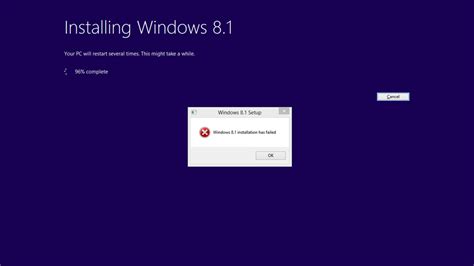 Windows 81 Installation Has Failed Microsoft Community