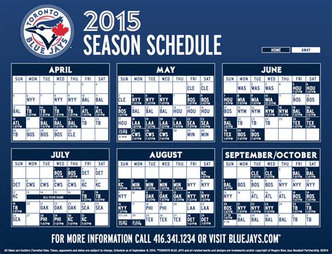 Blue Jays Schedule 2015 Tentative Mlb Teams Sports Teams Orono