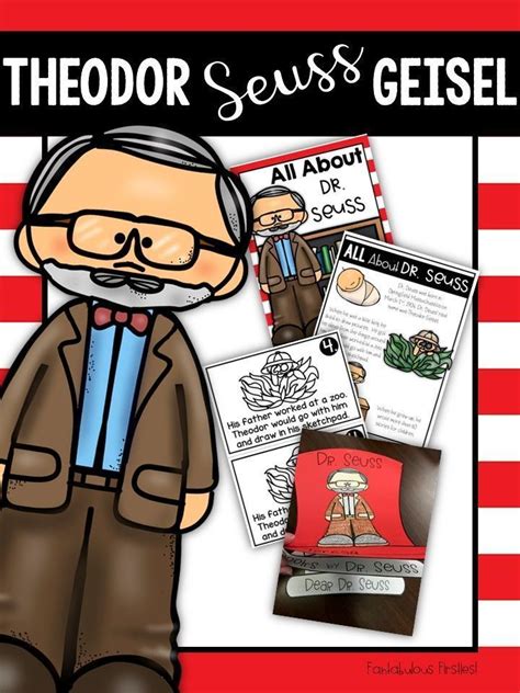 Theodor Seuss Geisel Author Study And Book Report In 2020 Author Studies