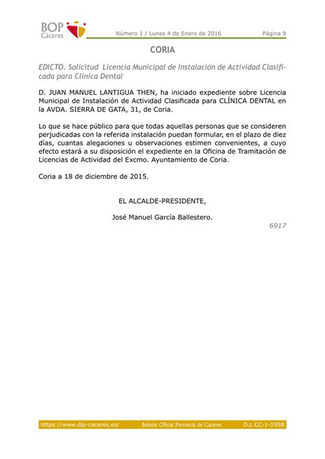 Solicitud Licencia Municipal De Instalación De Actividad Clasificada