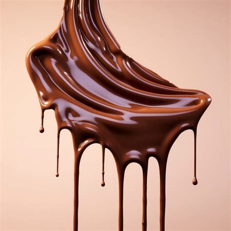 Premium AI Image AI Chocolate Drips Liquid Chocolate Syrup Sauce