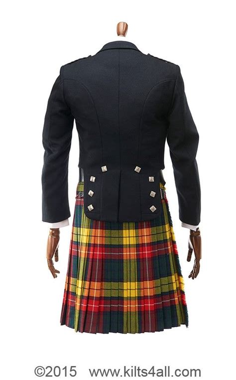 Prince Charlie Jacket And Waistcoat With Chrome Buttons And Buchanan