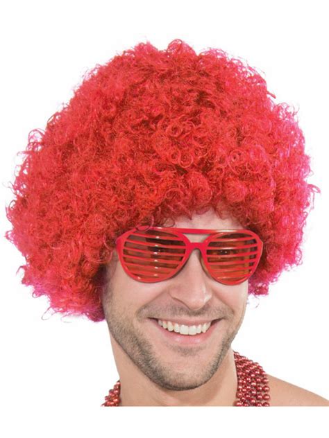 Red Afro Clown Wig