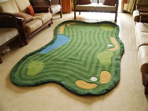 Cool item!twist off the silver golf ball to slide the. Handtufted Woolen Golf Rug!! | Man cave | Pinterest | Golf ...