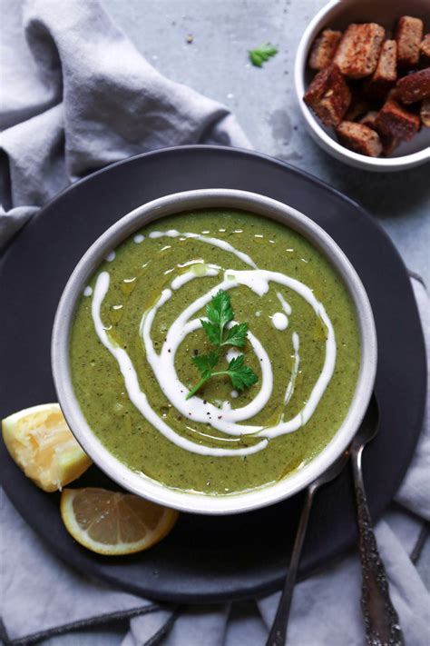 Creamed Broccoli And Spinach Soup Wife Mama Foodie