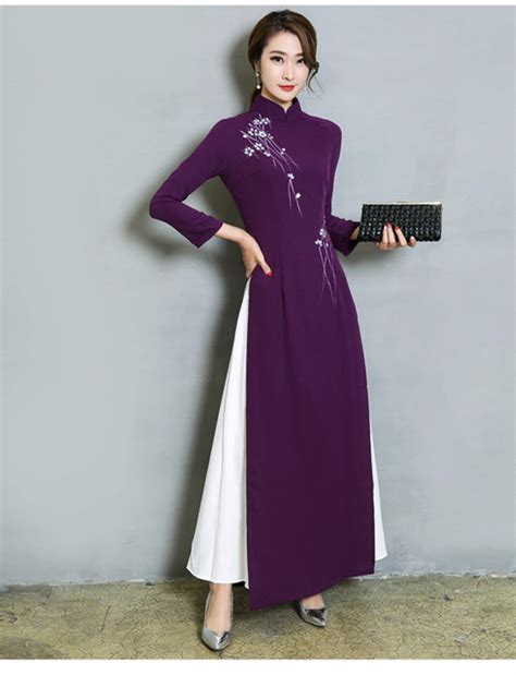 Buy Vietnamese Traditional Dress Aodai Tight Dress For Woman Chinese
