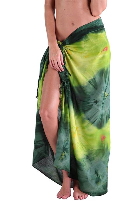 buy ingear beach long batik sarong womens swimsuit wrap cover up pareo with coconut shell