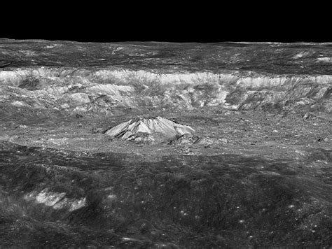 Tycho Crater Oblique View Moon Nasa Science