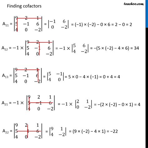 Finding Inverse of Matrix using adjoint - Both 2x2 and 3x3 - Teachoo