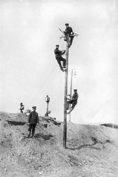 Repairing Telegraph Lines Photograph By Underwood Archives Fine Art