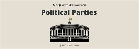 Political Parties Quiz With Answers