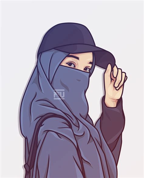 Hijab Vector Hijab Cartoon Islamic Cartoon Anime Muslim