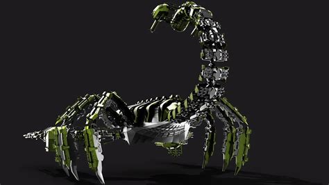 Robot Scorpion Fully Rigged Cgtrader
