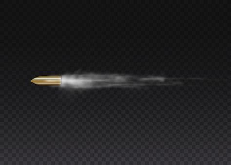 Premium Vector Realistic Flying Bullet In Motion Gunshots Bullet In