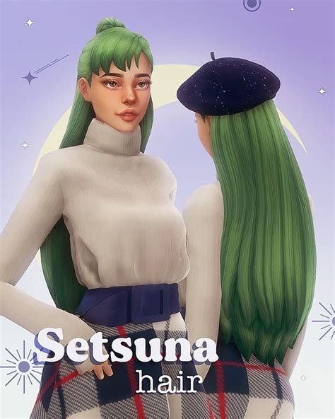 Setsuna Hair Miiko Sims 4 Maxis Match Sims 4 Characters