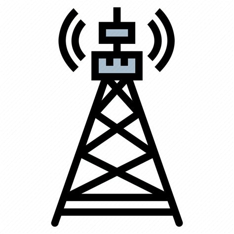 Communications Network Signal Technology Tower Icon Download On