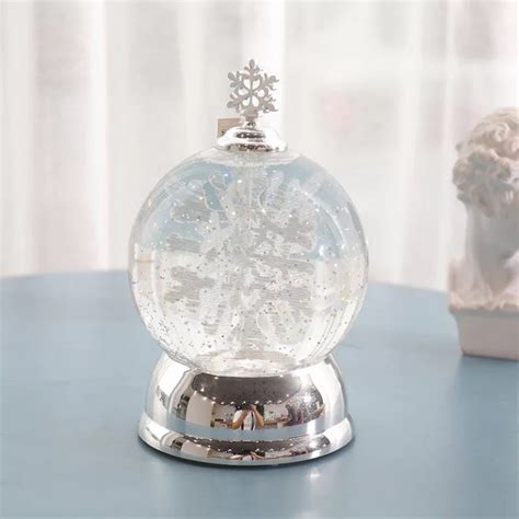 Christmas Snow Globe Glitter Lighted ลูกแก้วหิมะ คริสต์มาส Tmino