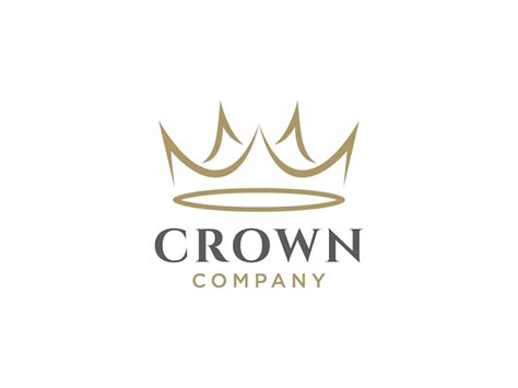 Premium Vector Abstract Geometric Crown Logo Royal King Or Queen Symbol