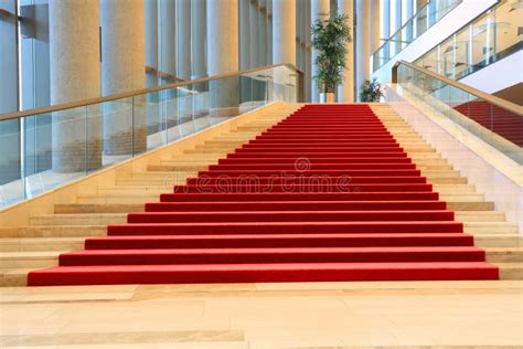 Stairs With Red Carpet Stock Image Image Of Glamorous 16724199