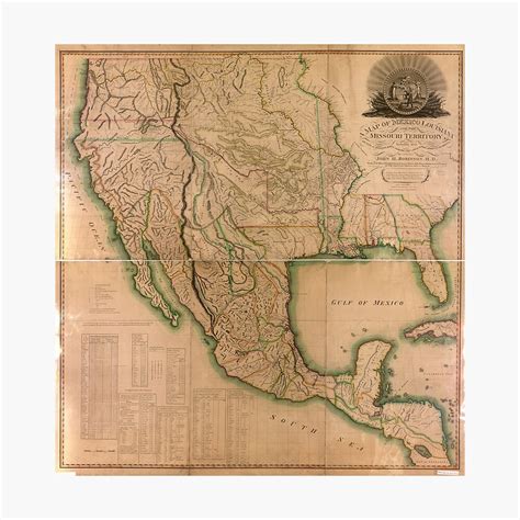 Map Of North America Missouri Territory 1826 Photographic Print By