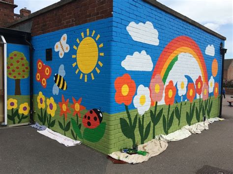 I hope you get some great ideas! New Whittington Primary School Mural | Junction Arts ...