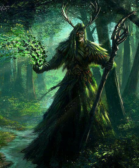 Pin By On El Hechicero Dark Fantasy Art Druid Dungeons And