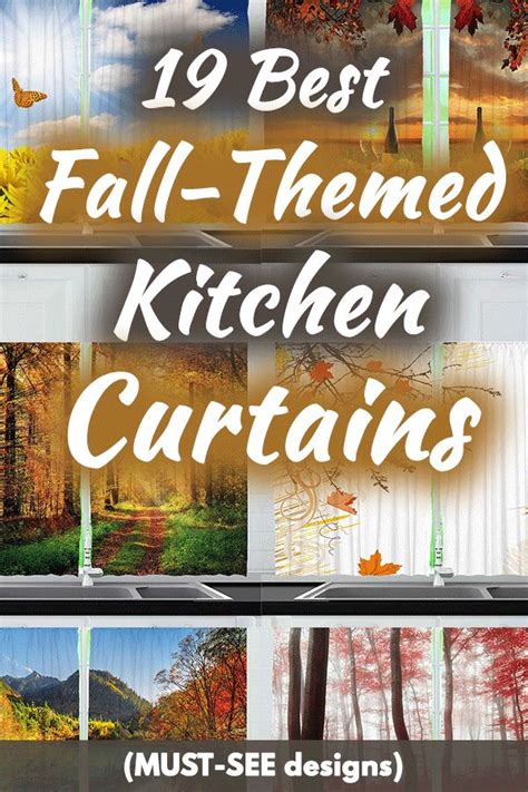 19 Best Fall Themed Kitchen Curtains Must See Designs Home Decor