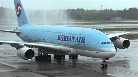 Korean Air Airbus A380 800 First Flight Narita International Airport
