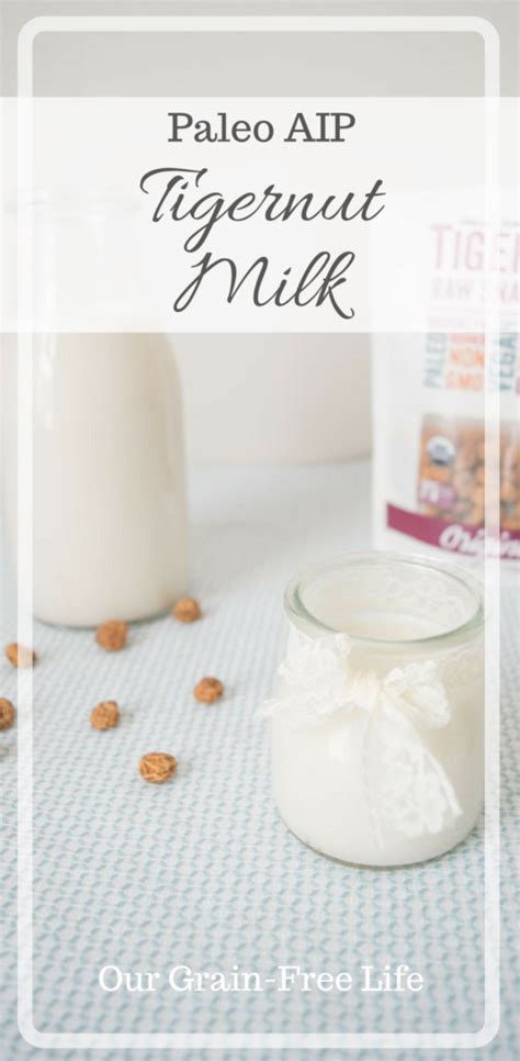 Paleo AIP Tigernut Milk Our Grain Free Life Primal Recipes Primal