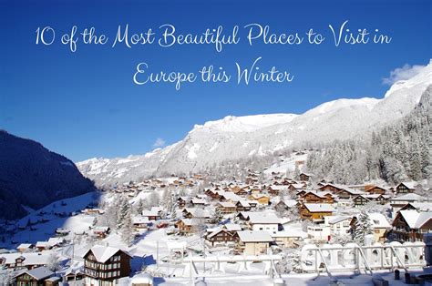 10 Of The Most Beautiful Places To Visit In Europe This Winter The