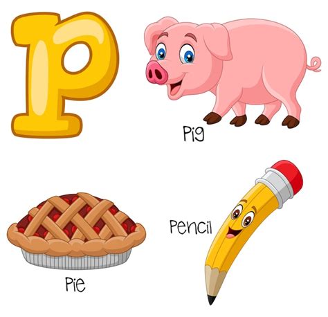 Little Kids Form Alphabet P Vector Premium Download