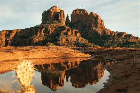 Horizontal Image Of Cathedral Rock In Sedona Arizona Usa Secret