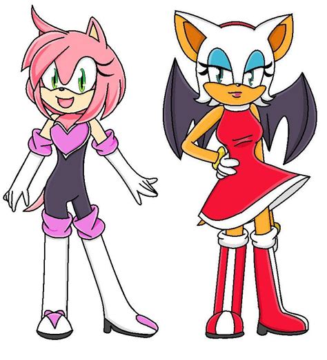 Rouge And Amy Clothing Swap By Otakumyheart On Deviantart