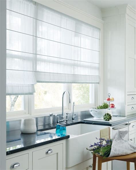 Get cooking with the best custom window treatments for your kitchen or dining room. Kitchen window above sink | Kitchen window coverings ...