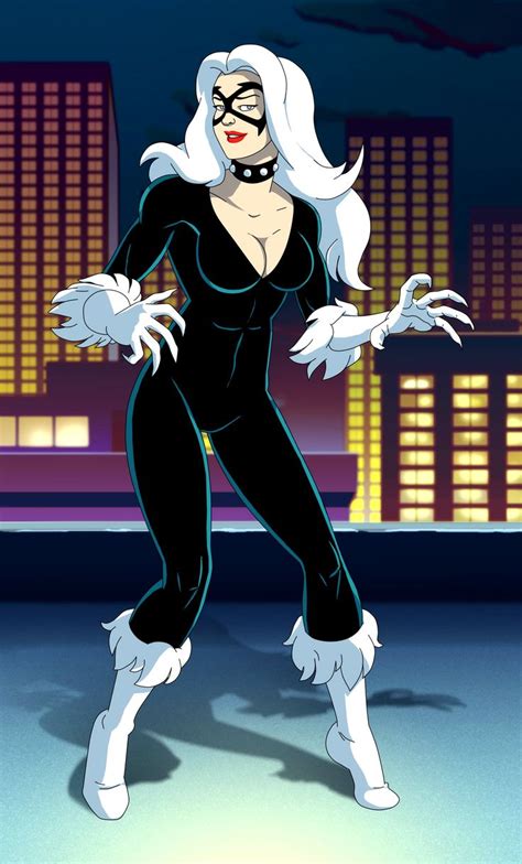 Andrea kirk | the art chik. Spider man the animated series black cat by stalnososkoviy ...