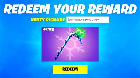 You Can Get A Free Minty Pickaxe Code Now Fortnite Minty Pickaxe