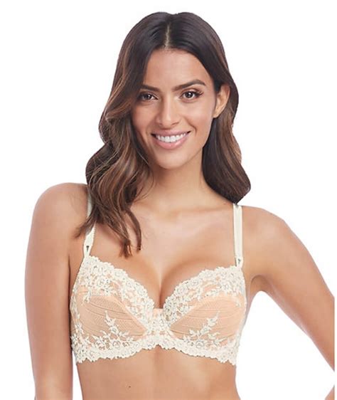 Wacoal Embrace Lace Underwired Bra Naturally Nudeivory Curvy