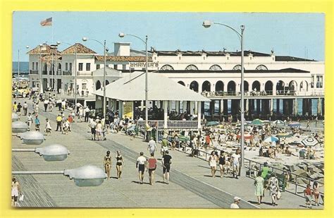 Old Ocean City New Jersey Boardwalk And Music Pier Postcard 1960s